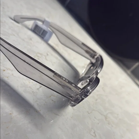 Transparent Rectangular Sunglasses - Picture 3 of 4